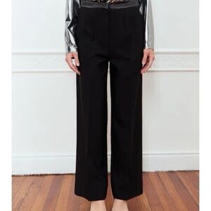 Deluc Black Wide-Leg Trousers M Lime Style name